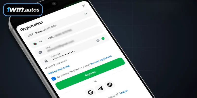 Instant Mobile Signup for Register 1WIN