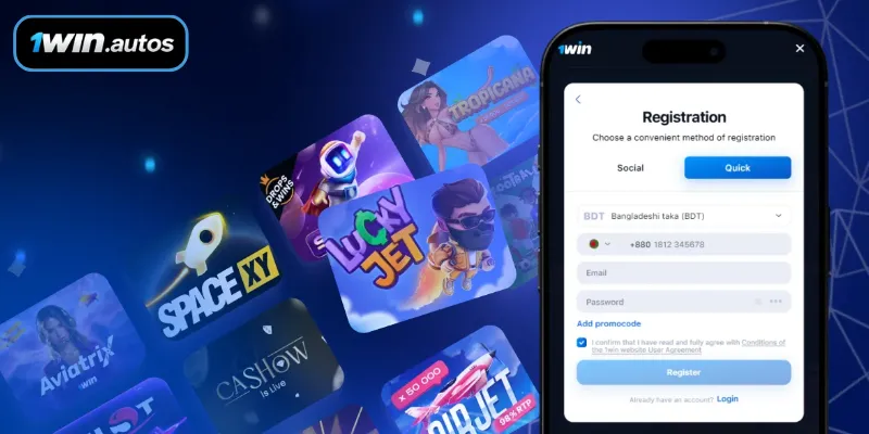 Register 1WIN via Email Is Quick and Easy